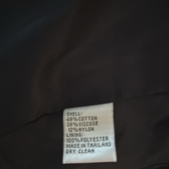 Talbots tweed fringe edge blazer navy 7683 - Picture 3 of 3